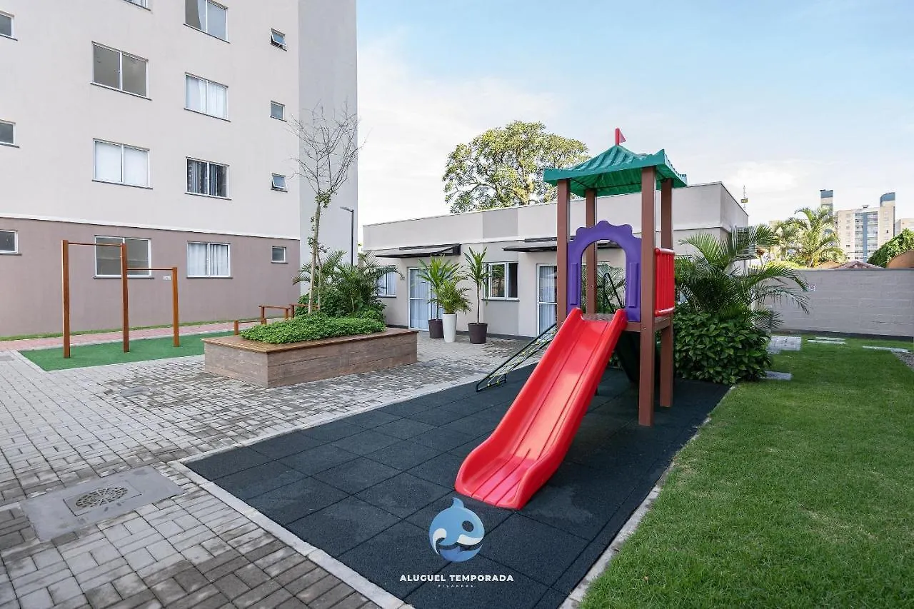 Apartamento Aptos Em Bal Picarras A150M Da Praia, Dois Quartos, Sala De Estar, Cozinha Completa, Sacada Com Churrasqueira, Wi-Fi, Piscina, Portaria 24H, Playground E Quadra De Esportes